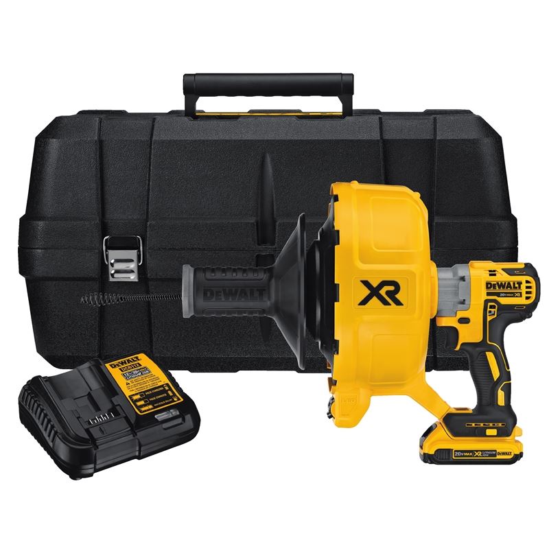 DEWALT DCD200D1 20V MAX* XR® BRUSHLESS DRAIN SNAKE KIT