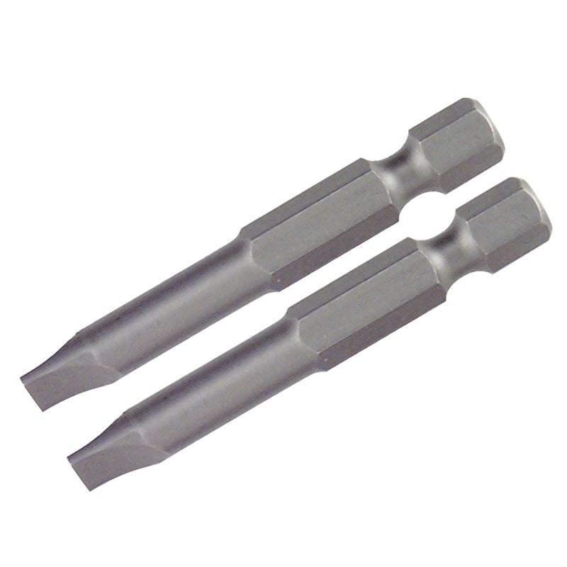 Wiha Slotted Power Bit 4.5 x 50mm Pack of 2 Bits
