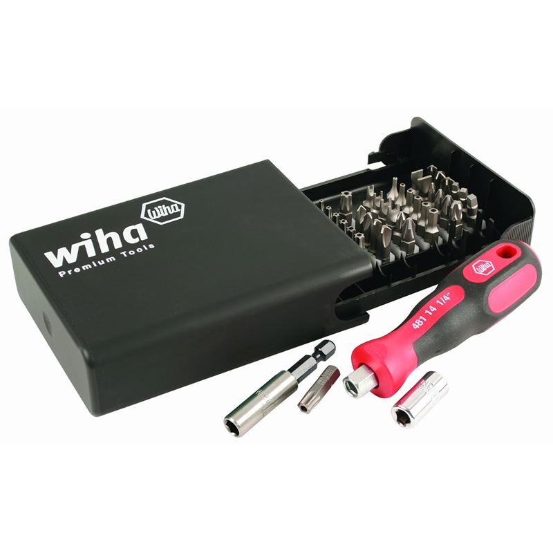 Wiha Security Bits Collector with Locking Bit Holder 39 Piece Set