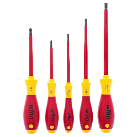 Wiha Slotted and Phillips Insulated Screwdriver Set 5-Piece