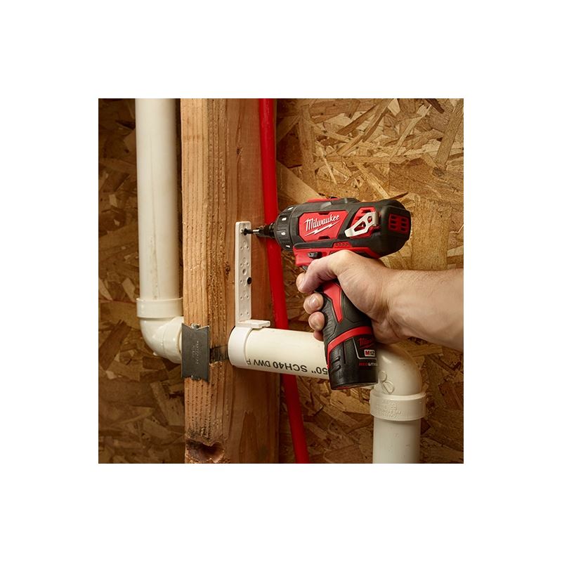 Milwaukee 2406-22 M12 1/4 Hex 2-Speed Screwdriver Kit