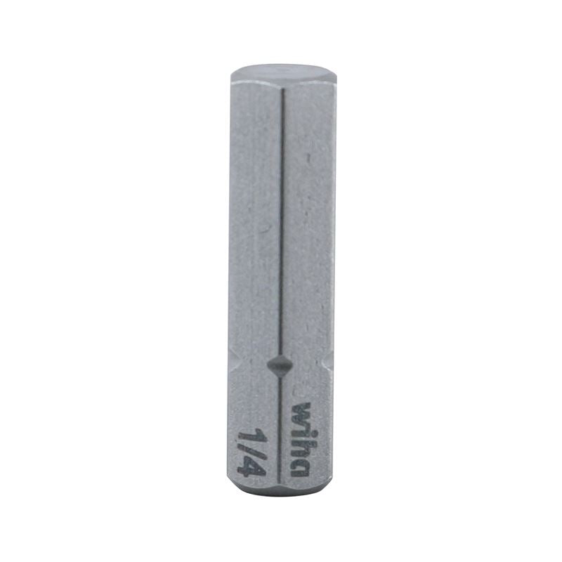 Wiha Hex Inch Insert Bit 1/4 x 25mm Pack of 10 Bits