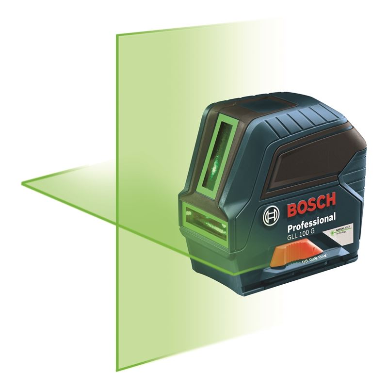 Bosch | GLL 100 G Green-Beam Self-Leveling Cross-Line Laser