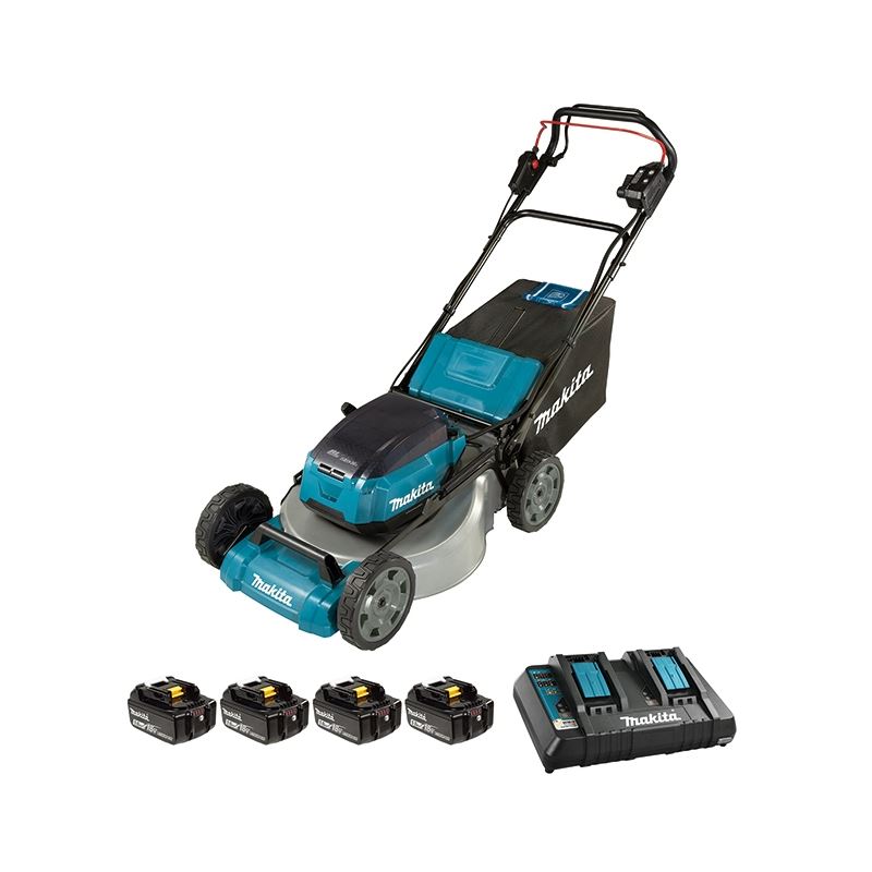 Makita DLM536PT4 21in Self Propelled Lawn Mower Kit w/XPT (5.0Ah x 4 Kit) - Brushless