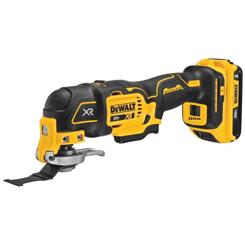 DEWALT DCS356D1 20V MAX* XR Brushless Cordless 3-Speed Oscillating Multi-Tool Kit (2.0 Ah Battery)