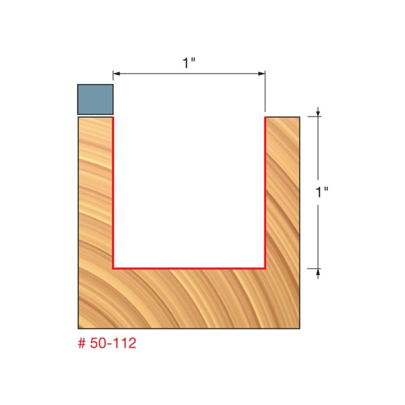 Freud | 50-112 1 (Dia.) Top Bearing Flush Trim Bit