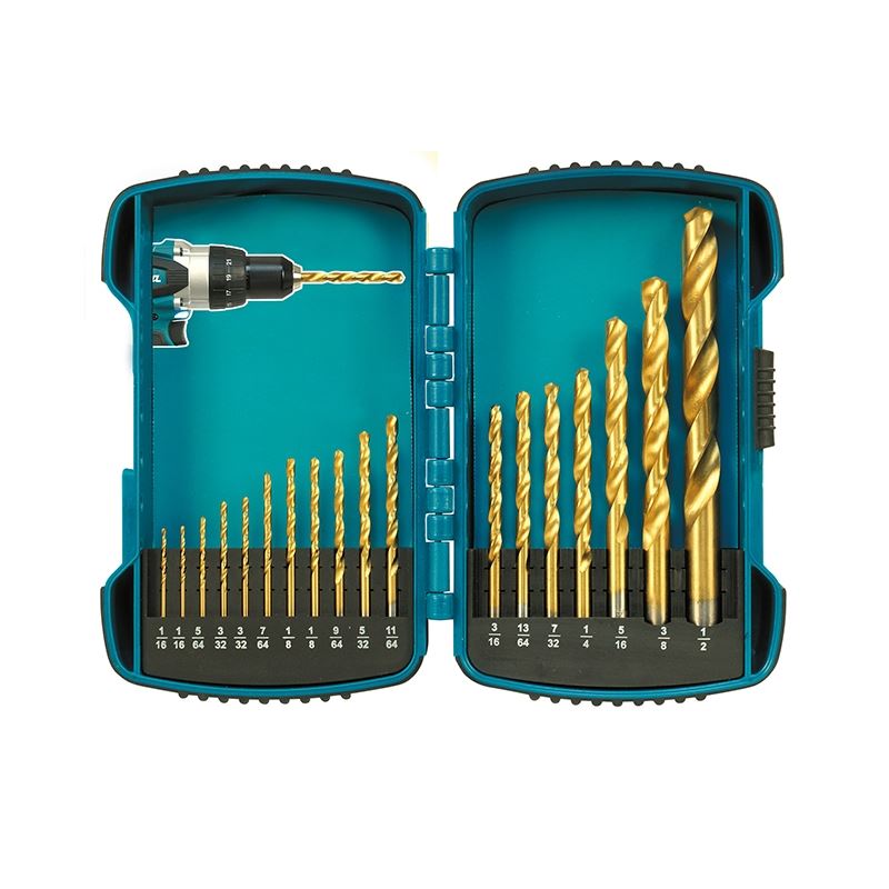 Makita T-03006 18 Pc HSS-TiN Drill Bit Kit