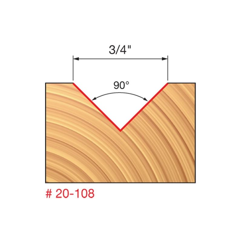 Freud | 20-108 3/4 (Dia.) V Grooving Bit