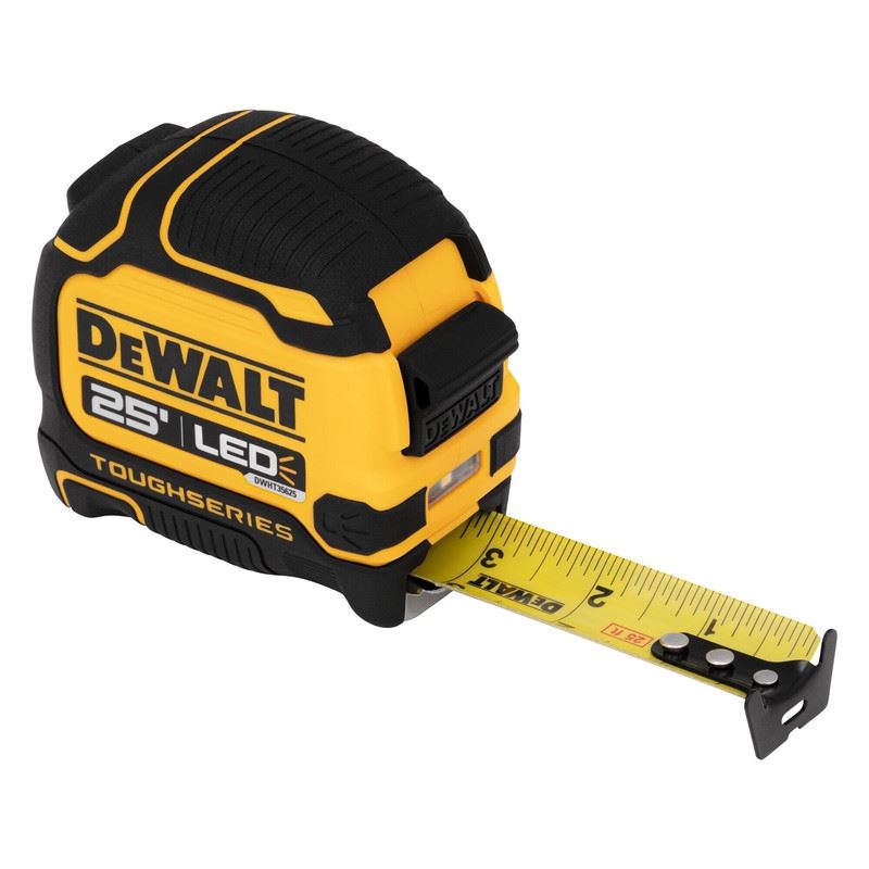 DEWALT DWHT35625S TOUGHSERIES 25 FT Lighted Tape Measure