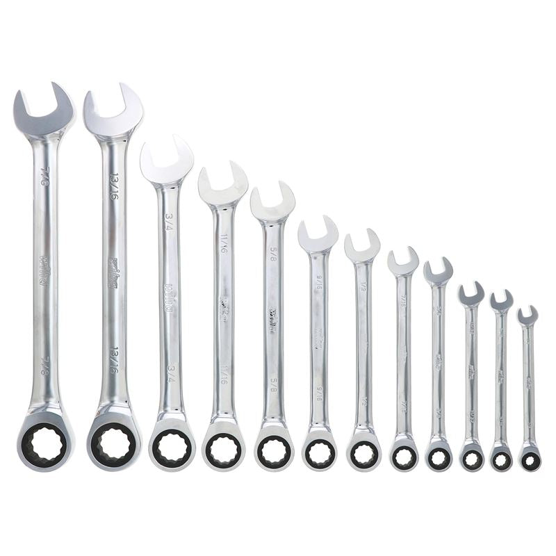 Wiha Combination Inch Ratchet Wrenches 12 Piece Set