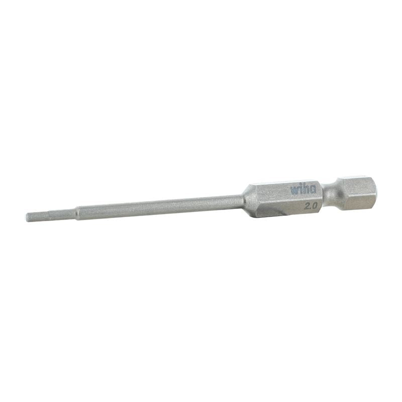 Wiha Hex Metric Power Bit 2.0 x 70mm Pack of 10 Bits
