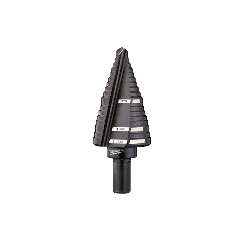 Milwaukee #11 Step Drill Bit, 7/8" - 1-7/32"