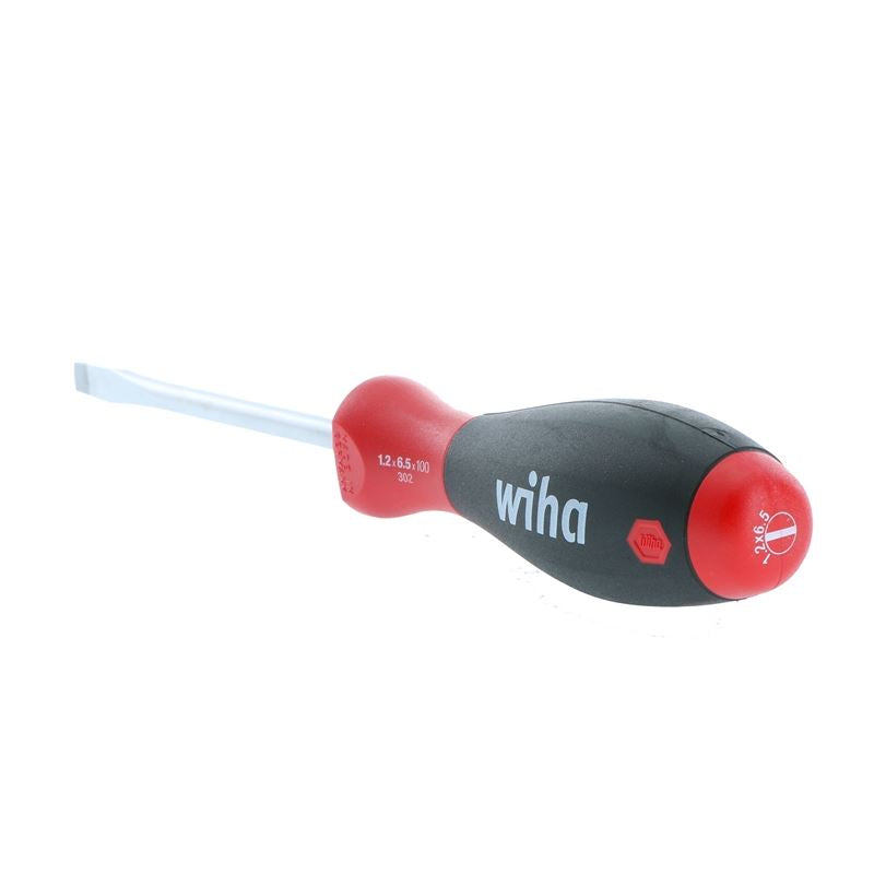 Wiha SoftFinish Slotted Driver 6.5 x 100mm