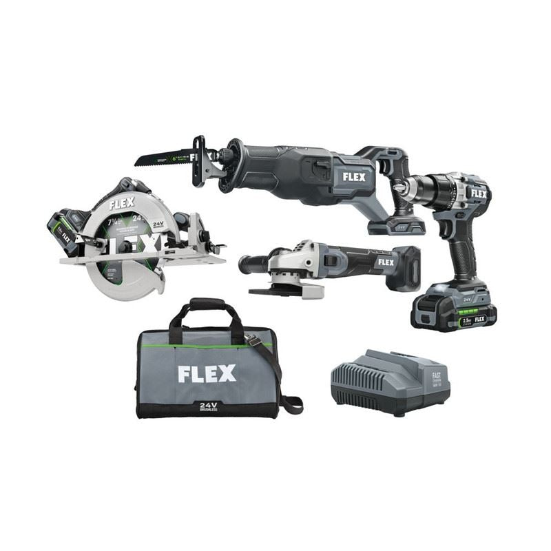 FLEX FXM402-2B 24V Brushless 4 Tool Combo Kit