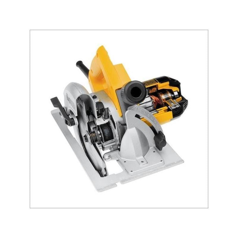 DEWALT | DW364 7 - 1/4" (184 mm) Circular Saw With Rear Pivot Depth of Cut Adjustment and Electric Brake