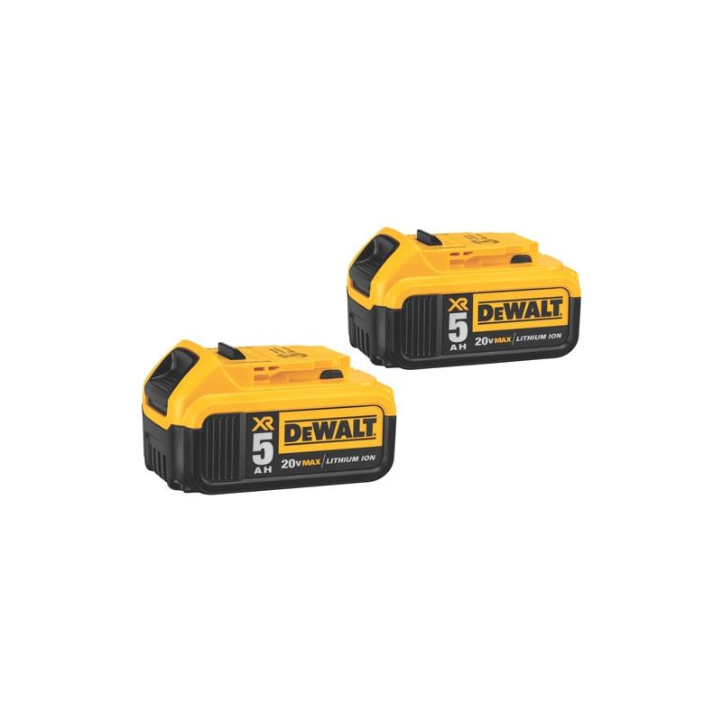 DEWALT | DCB205-2 20V MAX* Premium XR 5.0Ah Lithium - Ion 2 Pack