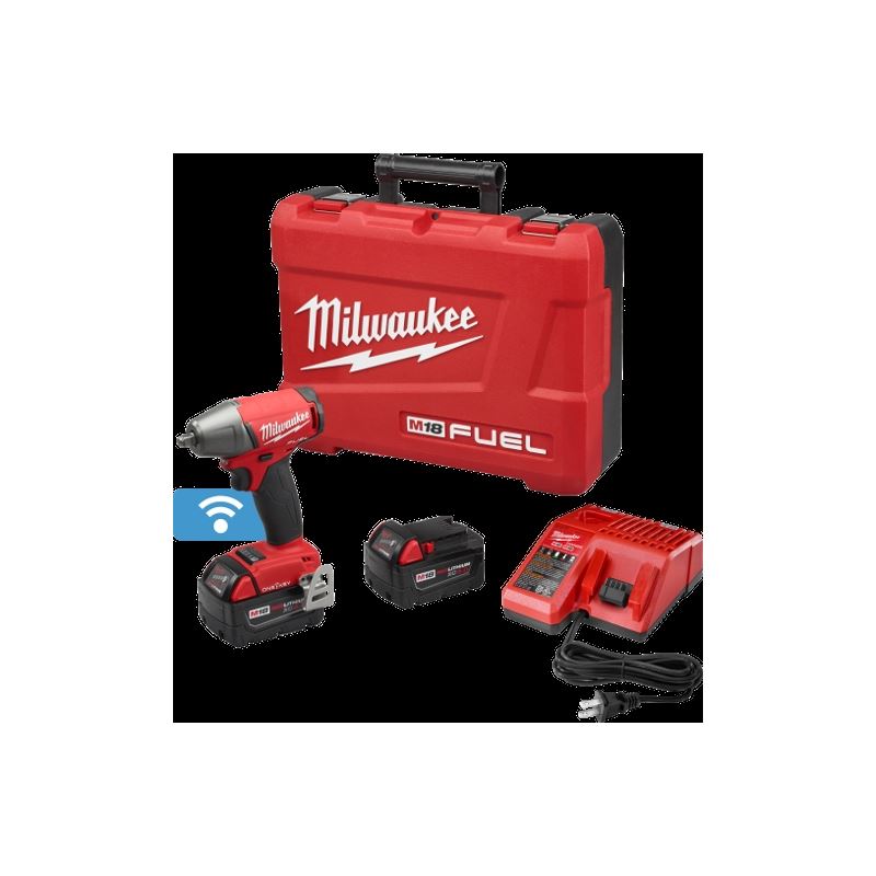 Milwaukee 2758-22 M18 FUEL with ONE-KEY 3/8 Compact Impact Wrench w/ Friction Ring Kit