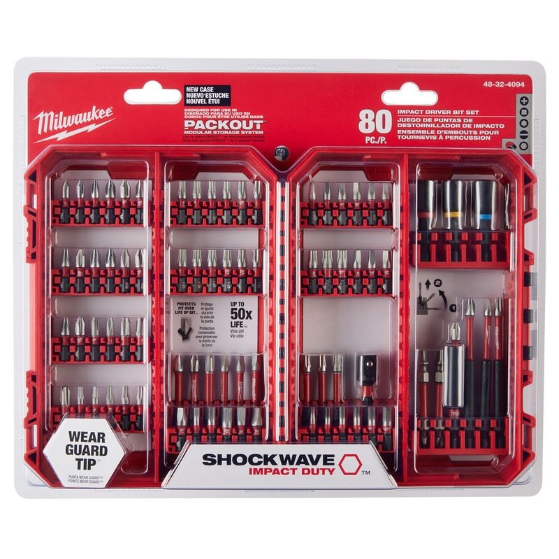 Milwaukee 48-32-4094 SHOCKWAVE Impact Duty Driver Bit Set- 80PC