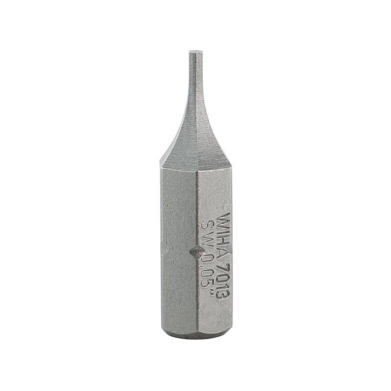 Wiha Hex Inch Insert Bit .050 x 25mm Pack of 10 Bits
