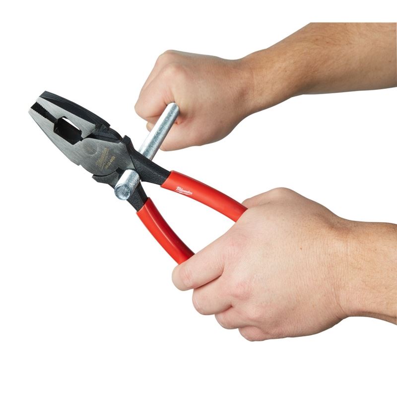 Milwaukee 48-22-6503 9 in High-Leverage Lineman Pliers with Thread Cleaner