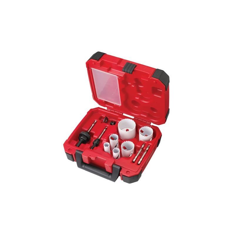 Milwaukee 49-22-4145 10-pc Plumbers Ice Hardened Hole Saw Kit