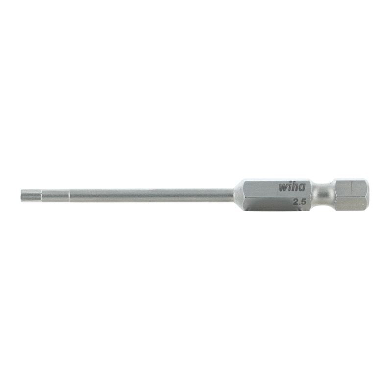 Wiha Hex Metric Power Bit 2.5 x 70mm Pack of 10 Bits