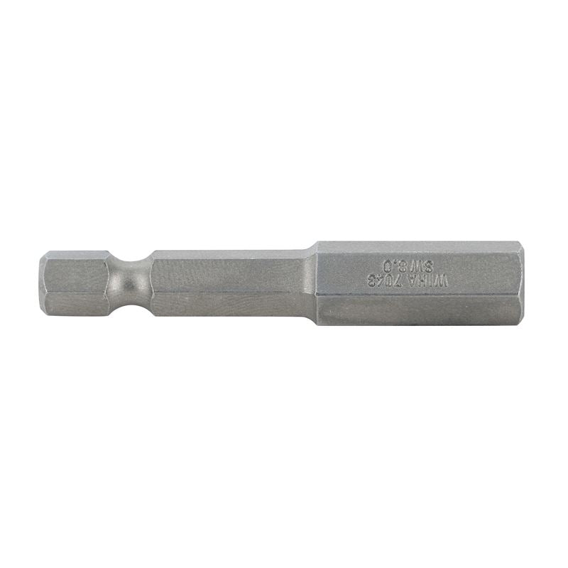 Wiha Hex Metric Power Bit 8.0 x 50mm Pack of 10 Bits