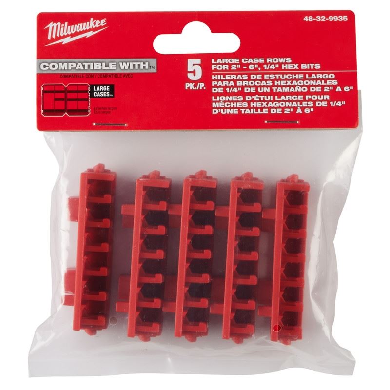 Milwaukee 48-32-9935 Large Case Rows for Impact Driver Accessories 5PK