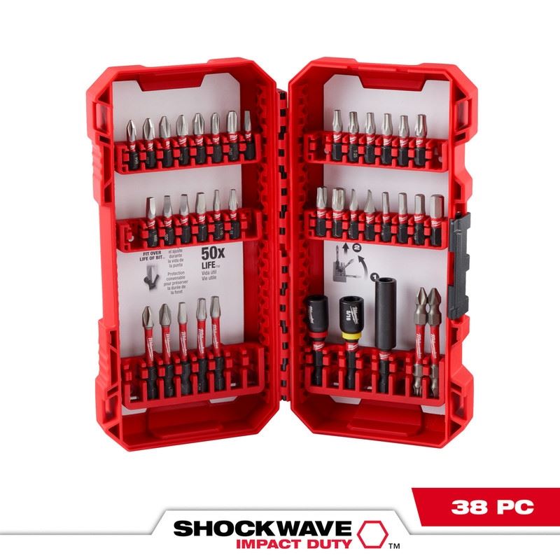 Milwaukee 48-32-4089 SHOCKWAVE Impact Duty Driver Bit Set - 38PC