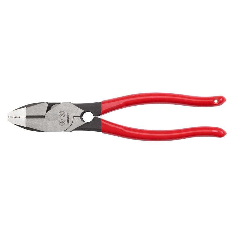 Milwaukee MT500T 9in Linemans Dipped Grip Pliers w/ Thread Cleaner (USA)