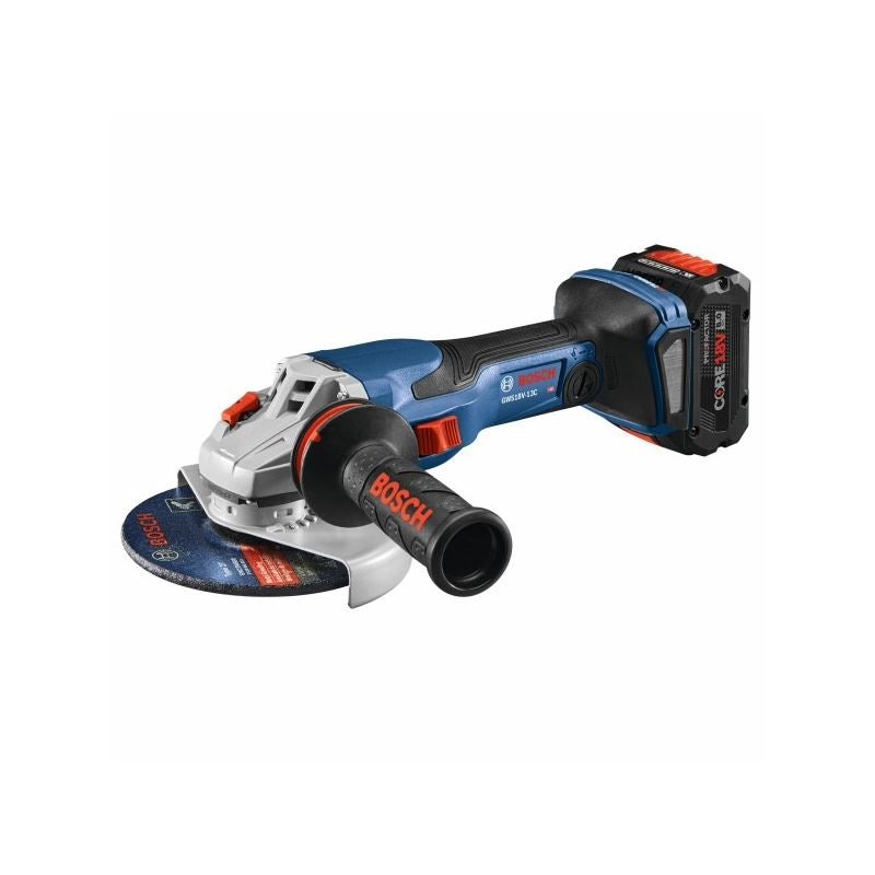 Bosch GWS18V-13CB14 18v 5 – 6 In. Angle Grinder Kit with (1) CORE18V 8.0 Ah PROFACTOR Performance Battery