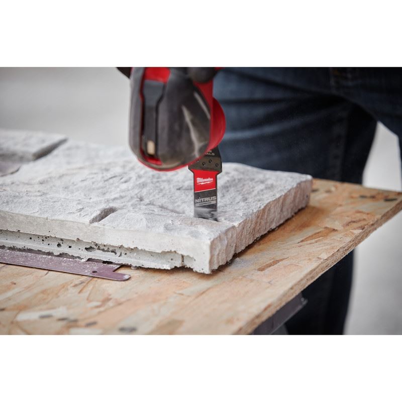 Milwaukee 49-25-1573 NITRUS CARBIDE Extreme Materials Universal Fit OPEN-LOK Multi-Tool Blade - 3pk