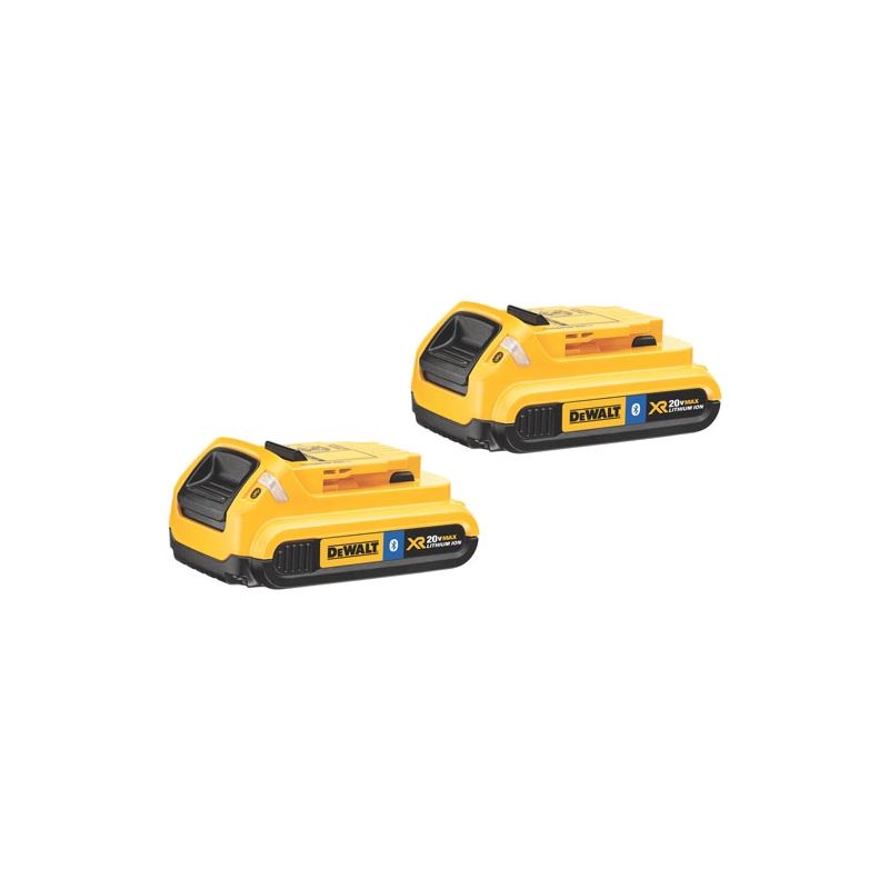 DEWALT DCB203BT-2 20V MAX Compact Battery with Bluetooth 2 Pack