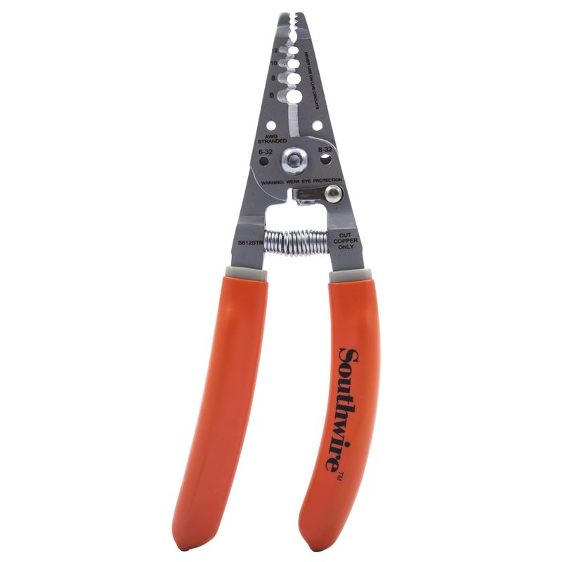 S612STR 4-10 AWG SOL & 6-12 AWG STR Ergonomic Handles Wire Stripper/Cutter