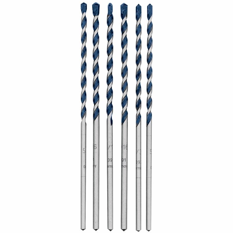 Bosch | HCBG600T 6 pc. BlueGranite Turbo Carbide Hammer Drill Bits Set