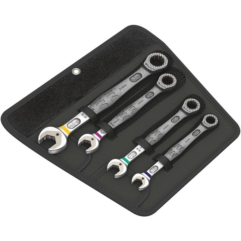 WERA Joker Set of ratcheting combination wrenches, Imperial, 4 pieces