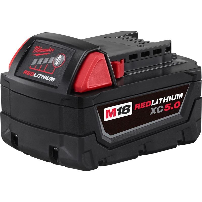 48-11-1850 M18 18 Volt Lithium-Ion Cordless REDLITHIUM XC 5.0Ah Extended Capacity Battery Pack