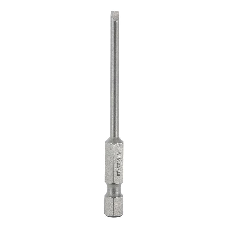 Wiha Slotted Power Bit 3.0 x 70mm Pack of 10 Bits