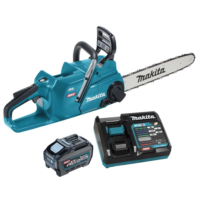 Makita UC016GT101 40V max XGT Brushless Cordless 16in Rear Handle Chainsaw w / Wet Guard (5.0Ah Kit)