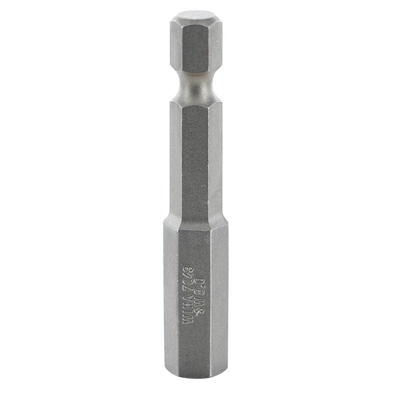 Wiha Hex Metric Power Bit 8.0 x 50mm Pack of 10 Bits