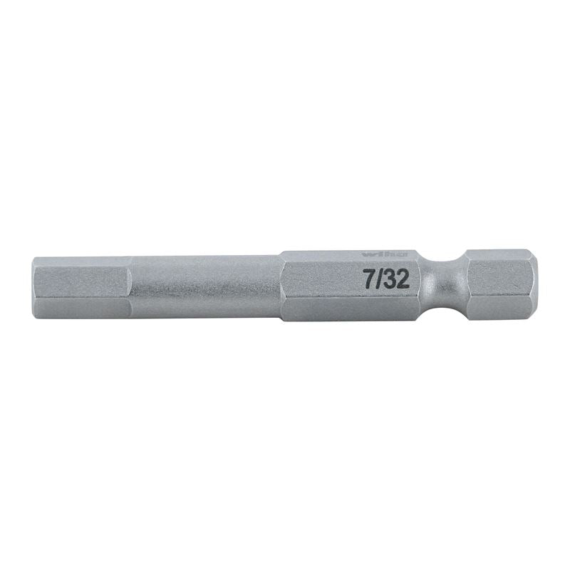 Wiha Hex Inch Power Bit 7/32 x 50mm Pack of 10 Bits
