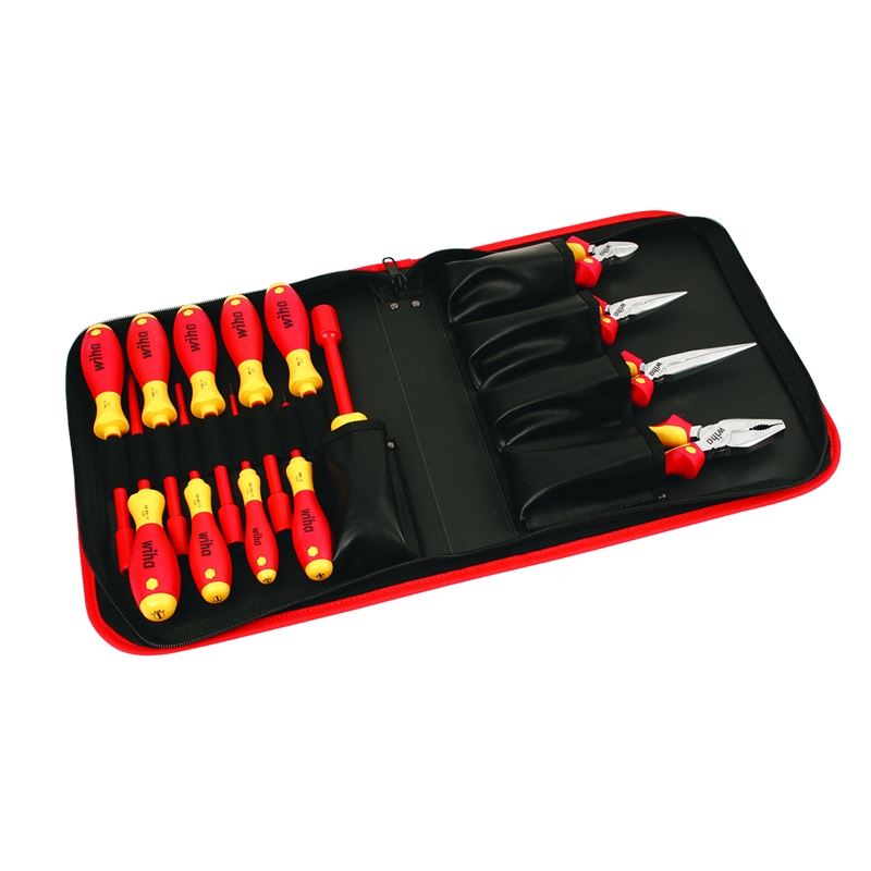 Wiha Insulated Pliers/Cutters/Slotted/Phillips/Inch Nut Drivers 14 Piece Set