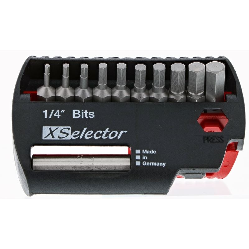Wiha Hex Inch XSelector Bit Set with Quick Release Holder
