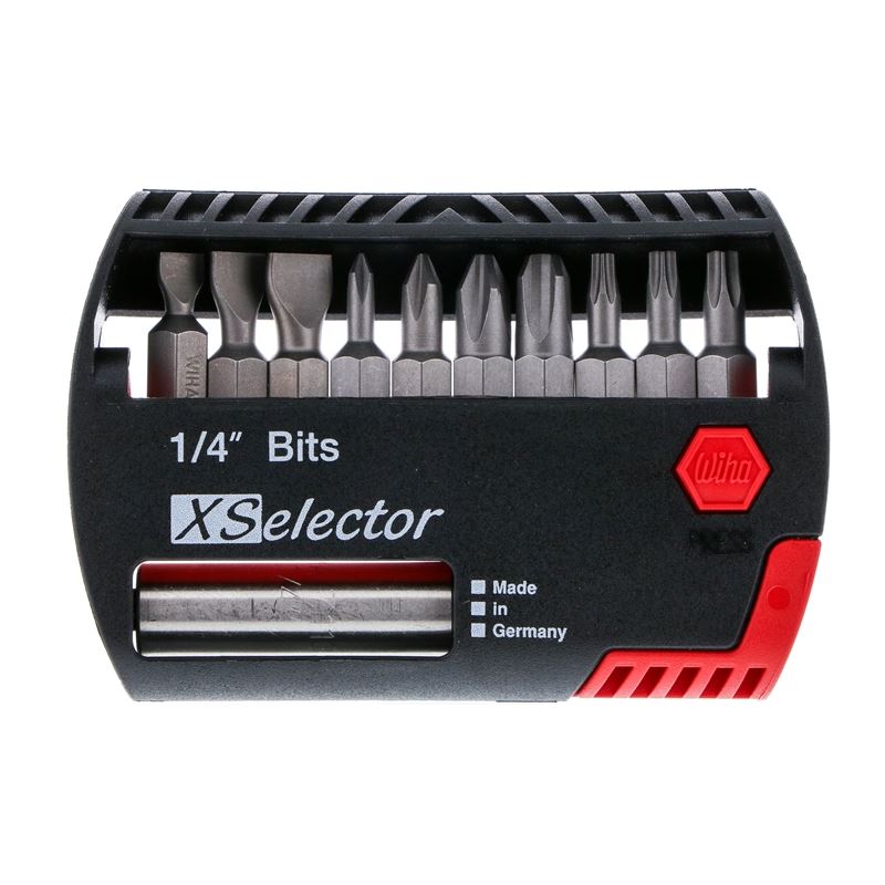 Wiha Slotted/Phillips/Torx XSelector Bit Set with Quick Release Holder