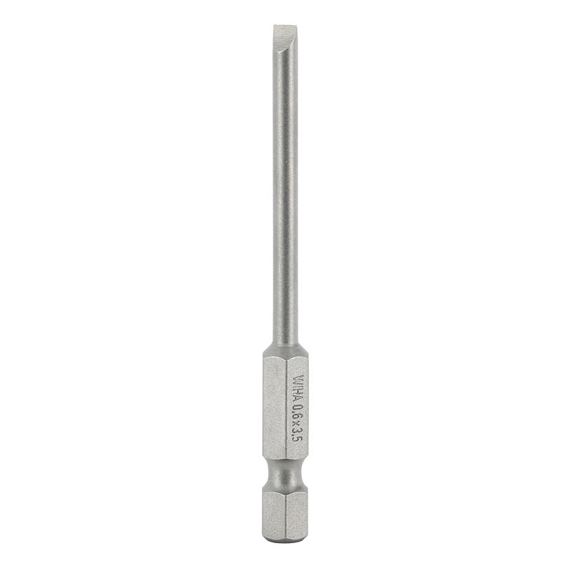 Wiha Slotted Power Bit 3.5 x 70mm Pack of 10 Bits