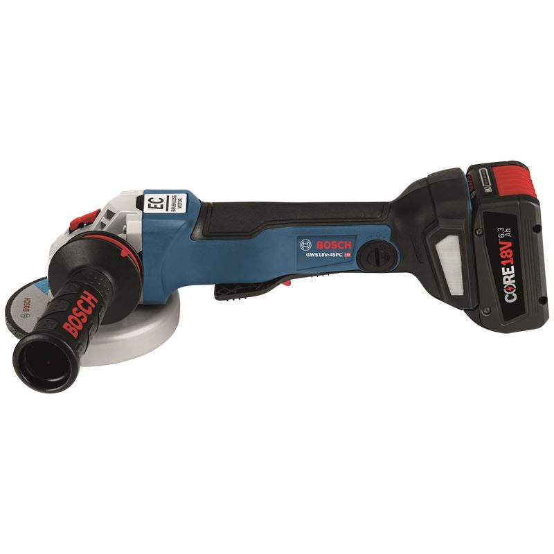 Bosch | GWS18V-45PCN 18V EC Brushless Connected-Ready 4-1/2 In. Angle Grinder with No Lock-On Paddle Switch (Bare Tool)