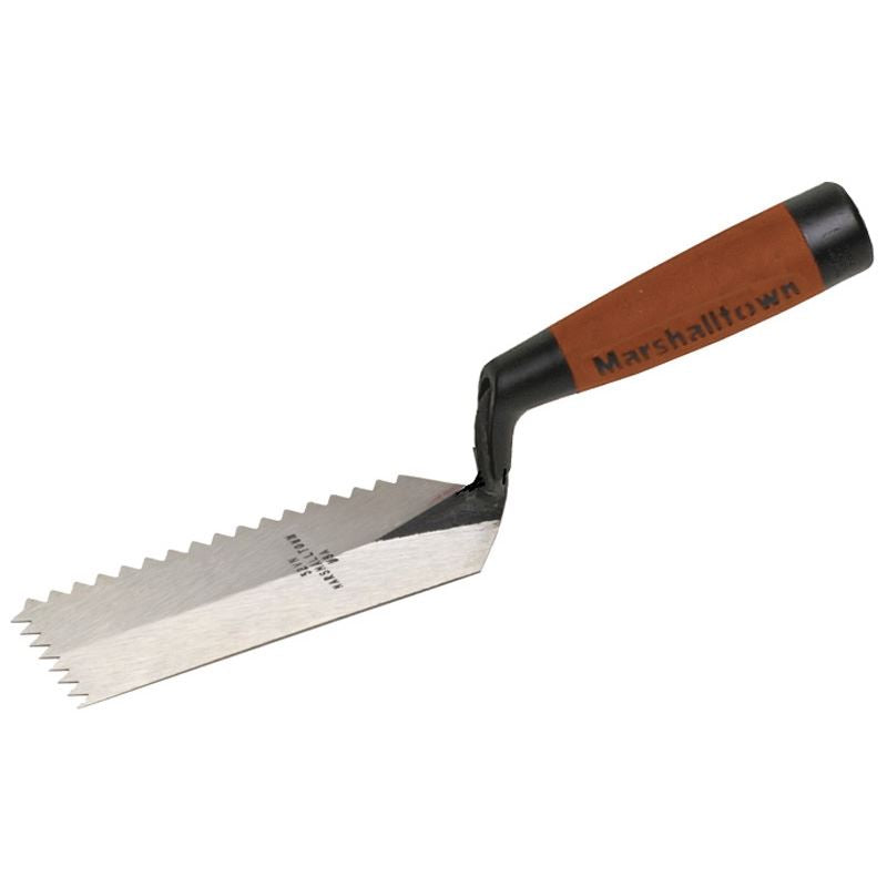 Marshaltown | 52VND 5 X 2 Notched Margin Trowel w/DuraSoftÂ® Handle-1/4 X 3/16 'V'