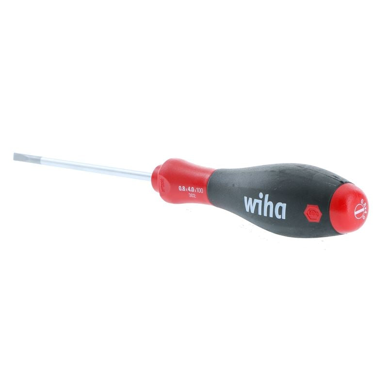 Wiha SoftFinish Slotted Driver 4.0 x 100mm