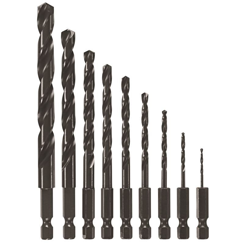 Bosch | BL9IM 9 pc. Impact Tough Black Oxide Drill Bit Set