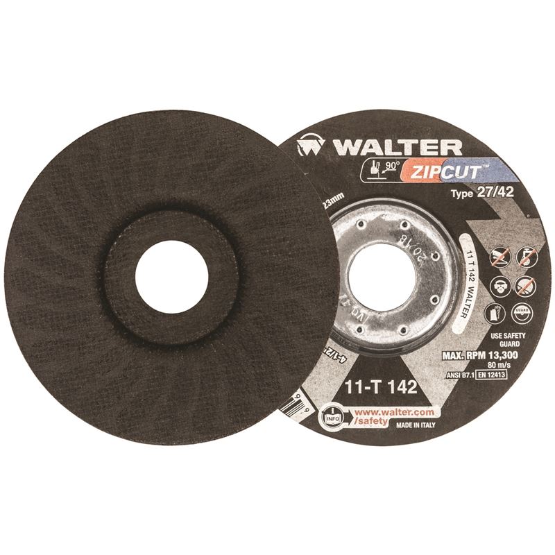 WALTER 11T142 ZIP WHEEL CUT-OFF 4-1/2in X 3/64 TYPE 27